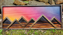 Load image into Gallery viewer, Mountain Art - Sunset (10x24")