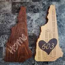 Load image into Gallery viewer, NH Home Cribbage Board - 2 Track