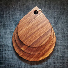Load image into Gallery viewer, Walnut Teardrop Charcuterie Boards / Cutting Boards