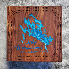 Load image into Gallery viewer, Lake Winnipesaukee Cribbage Board - 4 Track
