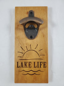 Bottle Opener - "Lake Life" Engraved