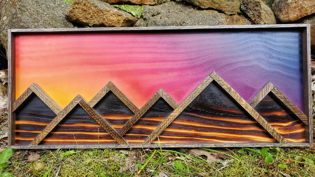 Mountain Art - Sunset (10x24