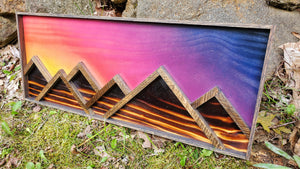 Mountain Art - Sunset (10x24")