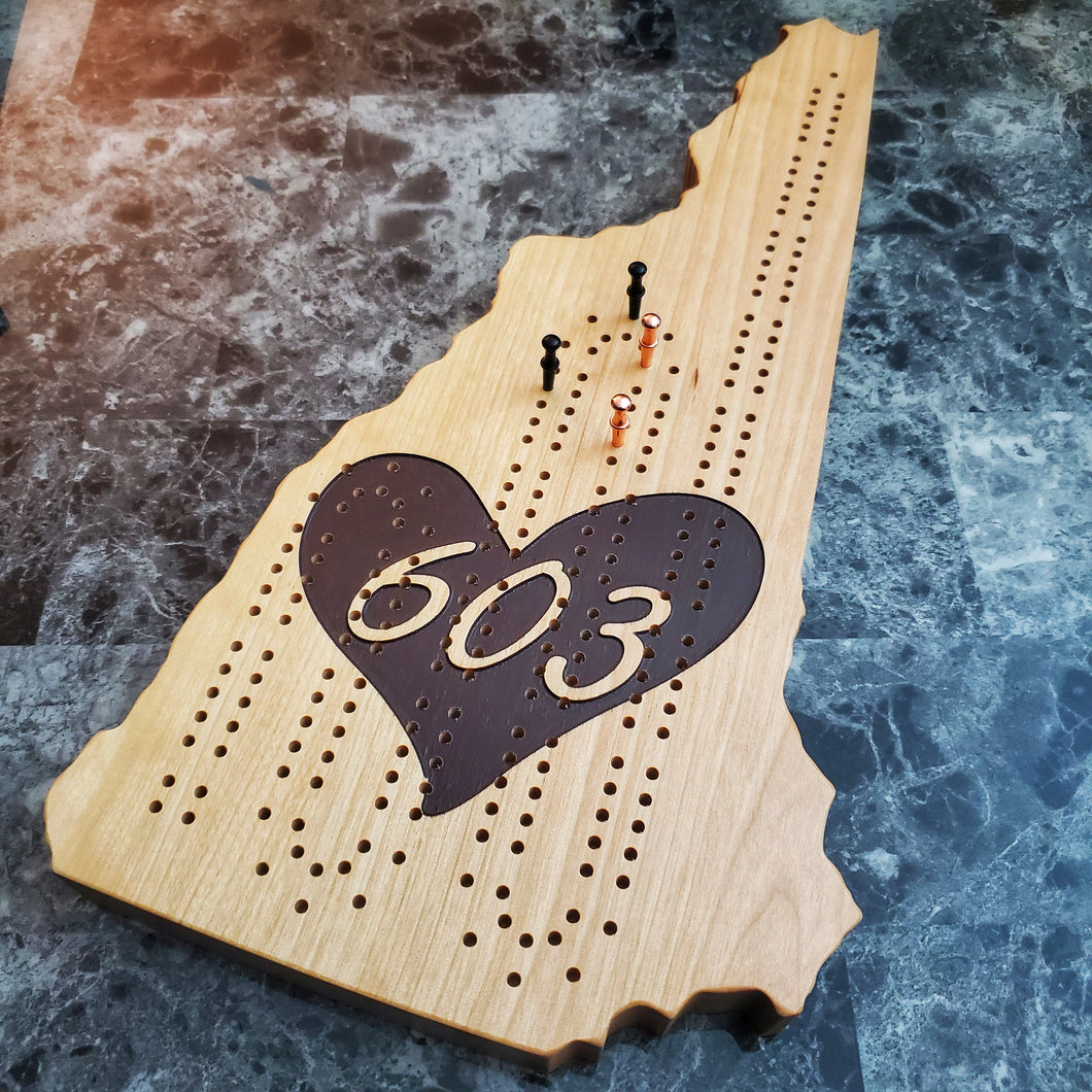 NH 603 Cribbage Board - 2 Track