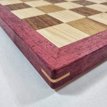 Load image into Gallery viewer, Walnut and Maple Chess/Checkerboard
